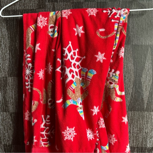 Sock Monkey Pajama bottom fleece pants - Picture 2 of 3